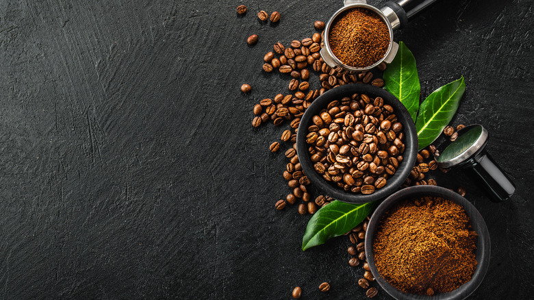 Coffee beans in a bowl