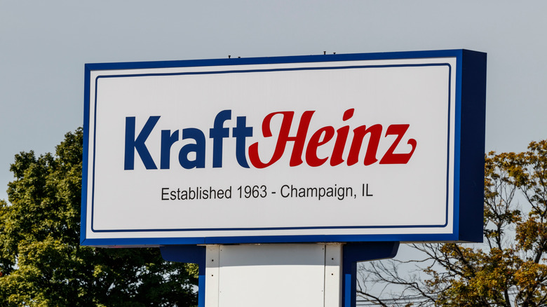 The sign at a Kraft Heinz manufacturing facility 