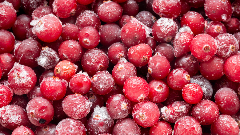 Frozen cranberries