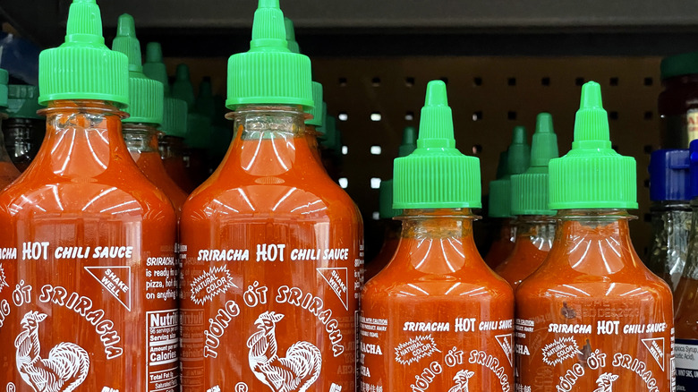 Hot sauce on store shelves