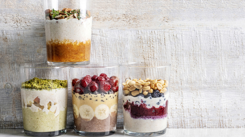 varieties of overnight oats