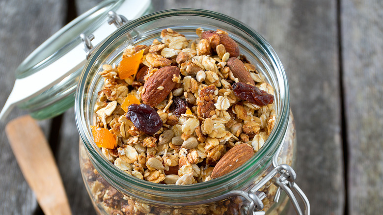 Granola in a jar