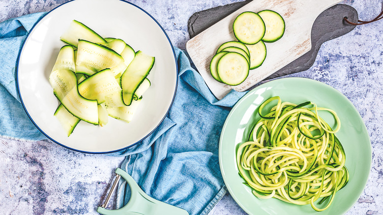 Spiralized zucchini noodles