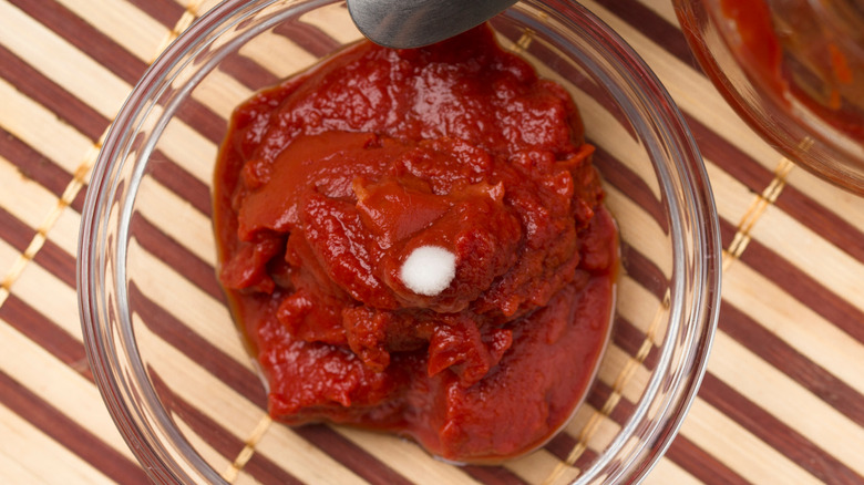 Mold on red sauce 