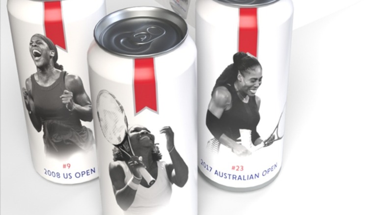 Michelob Utra's Serena Williams cans