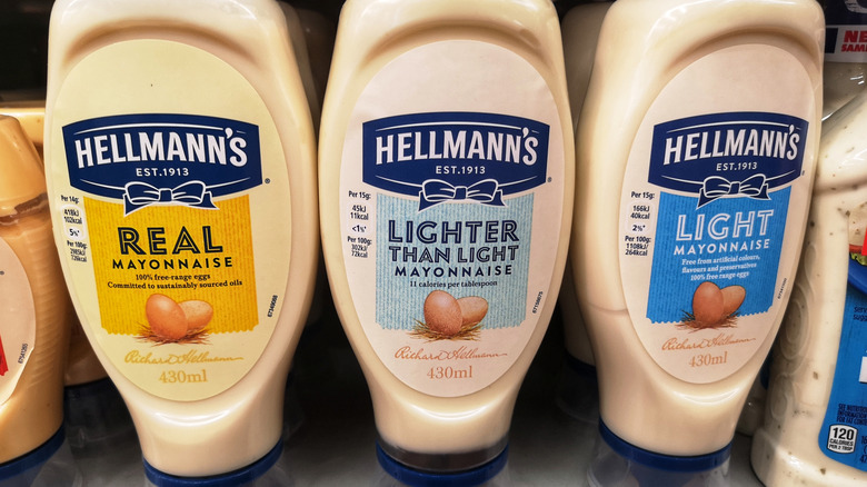 Hellmann's mayonnaise bottles