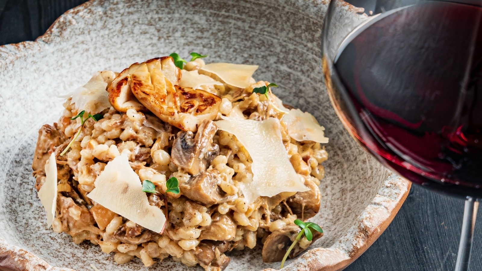 Red Wine Mushroom Risotto - Life As A Strawberry