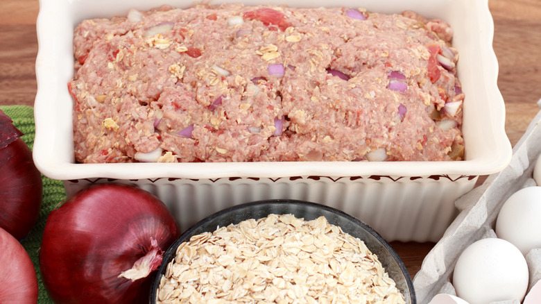 Meatloaf as an example of oats and ground beef