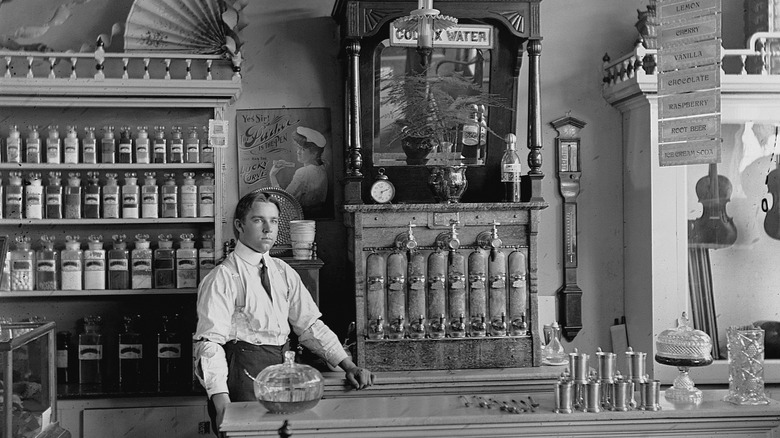 a historical soda fountain