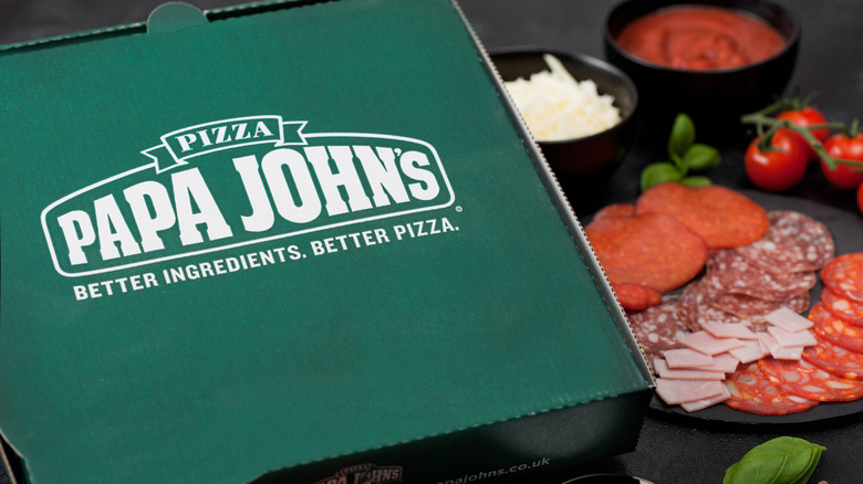 papa john's pizza box