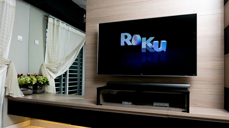 Roku TV displayed at home