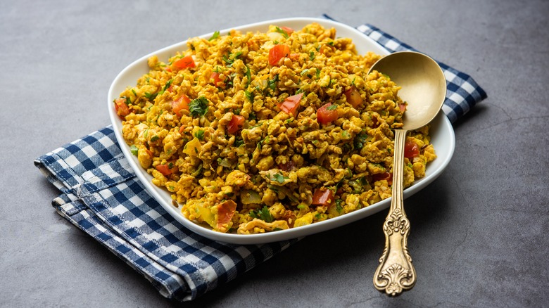 Egg bhurji on plate