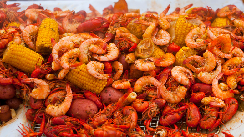 Cajun crayfish and shrimp boil