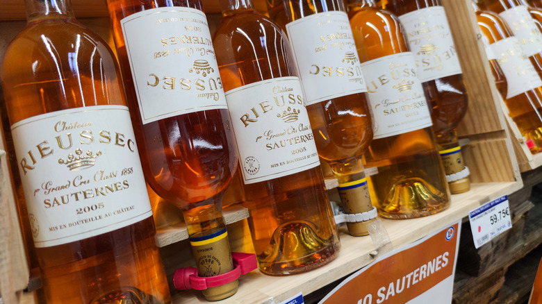 Chateau Rieussec Sauternes wood case