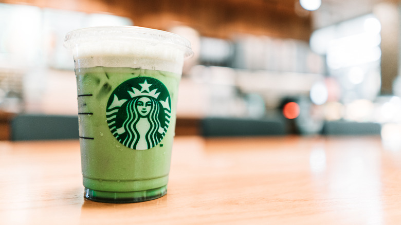 Starbucks iced matcha latte