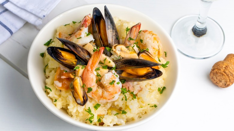 Seafood risotto