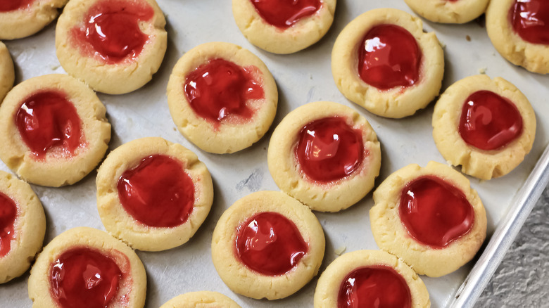 jammy thumbprint cookies 