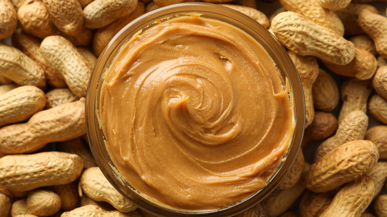 Jar of peanut butter