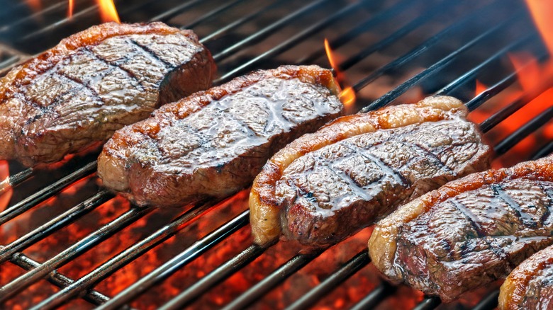 picanha steaks on the grill