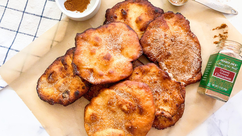 Elephant ears on parchment paper