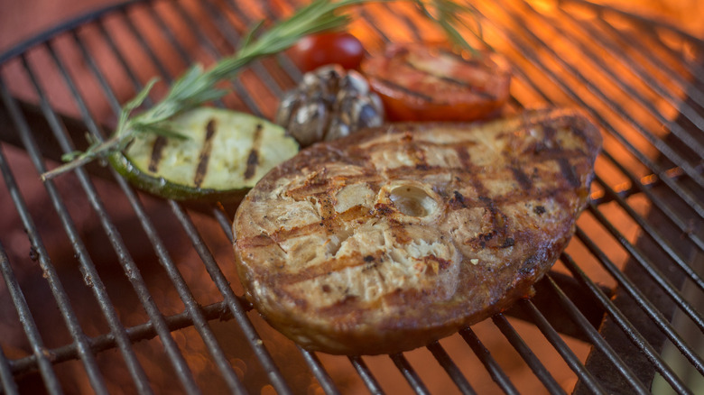 swordfish on grill