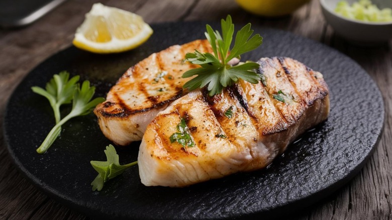 grilled swordfish steak