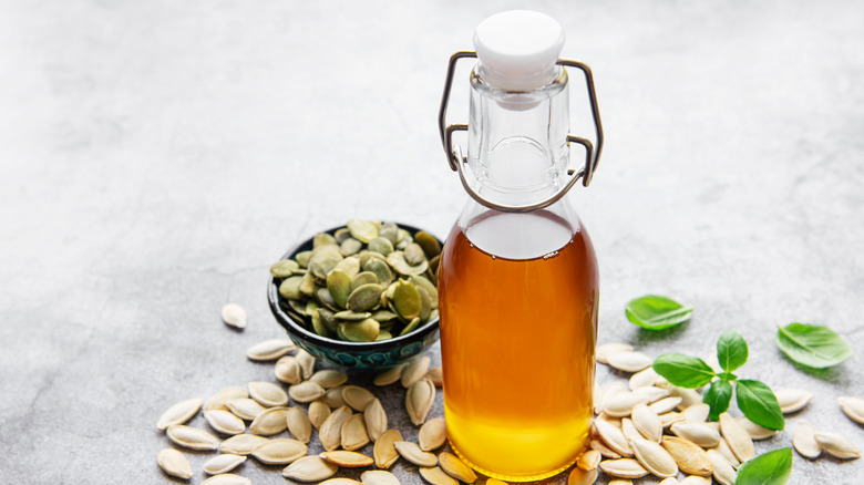 Cilantro pumpkin seed salad dressing