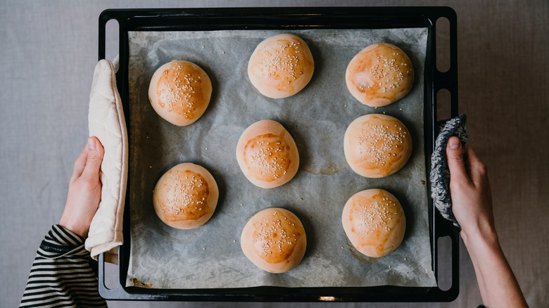 fresh baked rolls