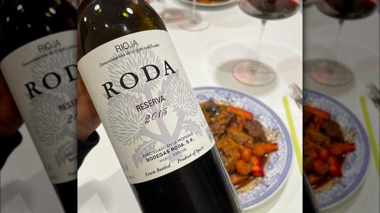 Bottle of Rioja reserva