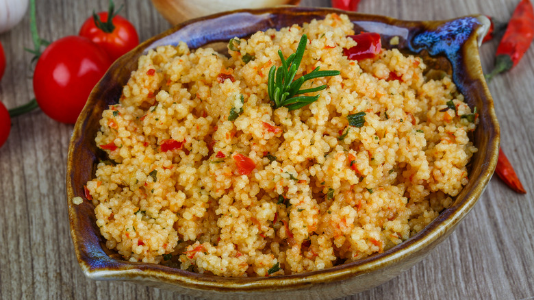 A bowl of couscous