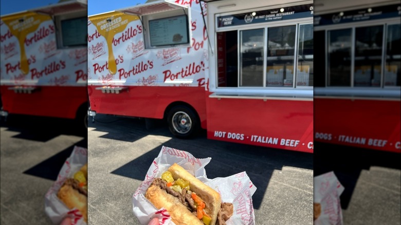 Italian beef sandwich