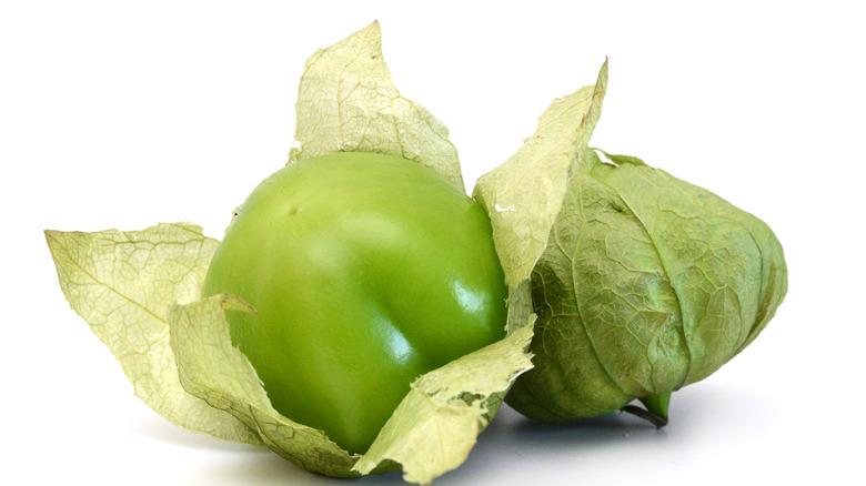 Whole tomatillos with husk 