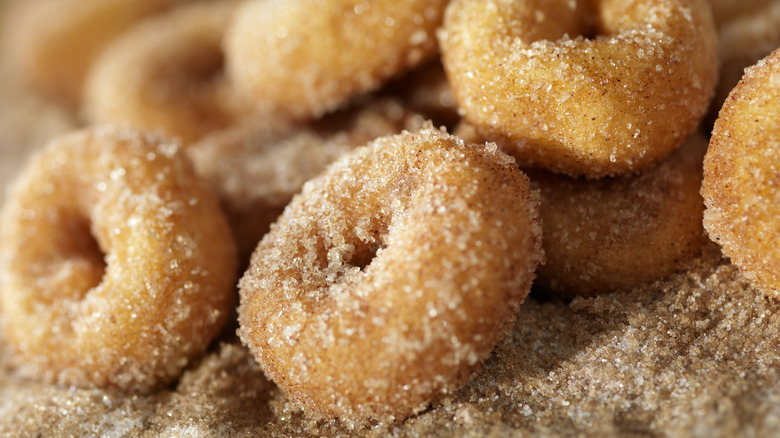 mini donuts with cinnamon sugar