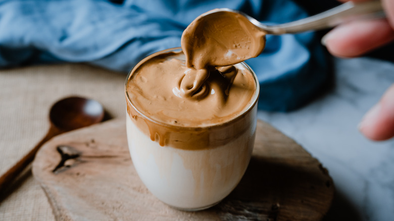 whipped hot chocolate in mug