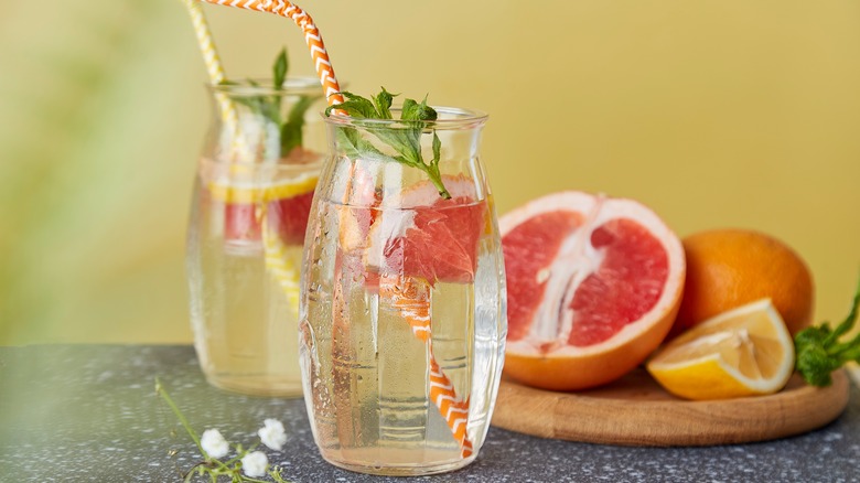 Hard Seltzer with Fresh Fruit