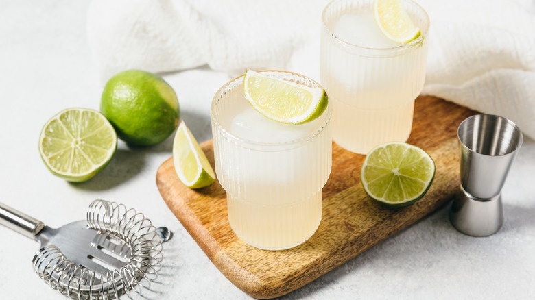 Hard Seltzer Cocktail With Limes