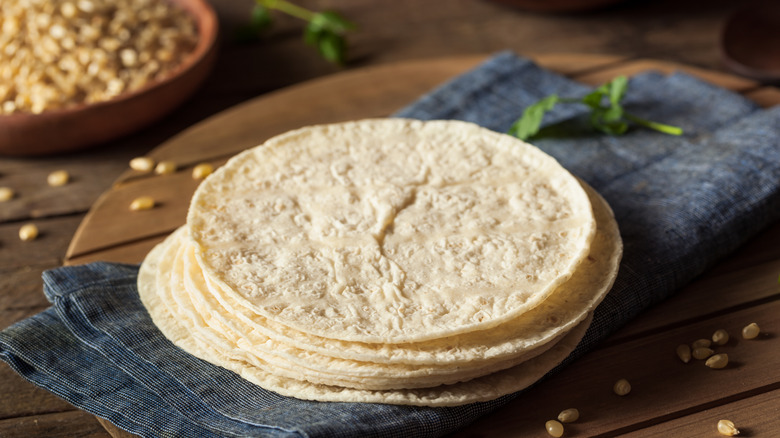 A stack of tortillas