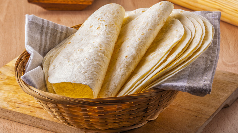 tortillas in basket