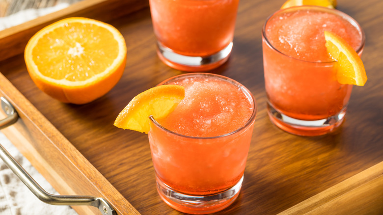 frozen aperol spritz cocktails