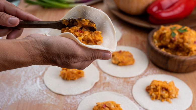 filling breakfast empanadas