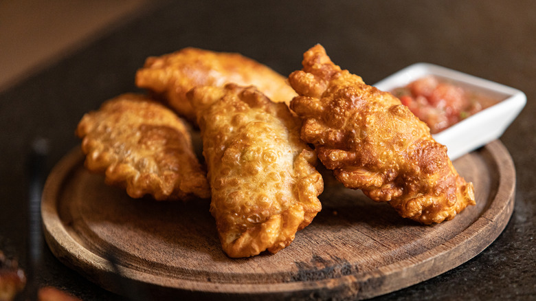 Argentinian empanadas with sauce