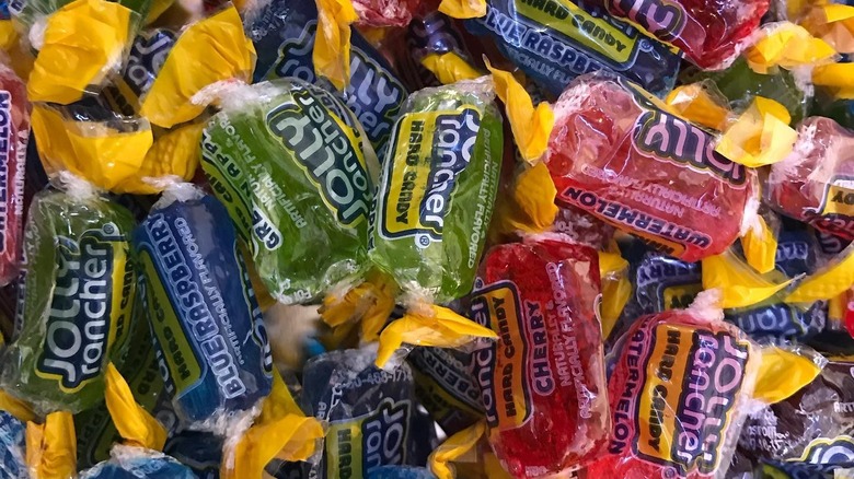 individually wrapped Jolly Ranchers