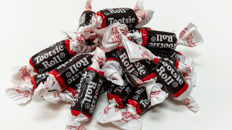 pile of Tootsie Rolls