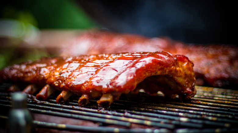 Ribs on a rack