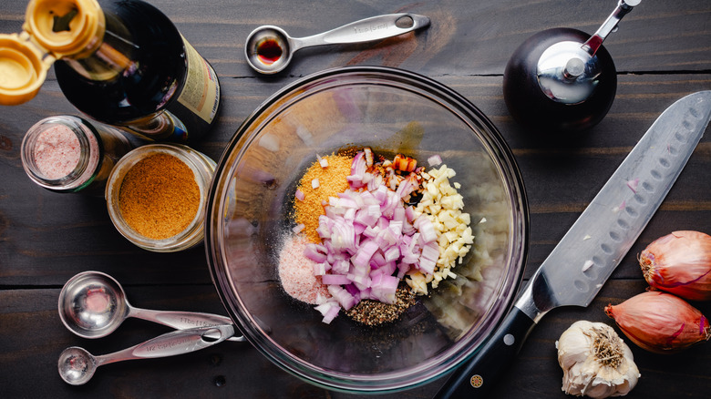 Herbs and spices for marinade