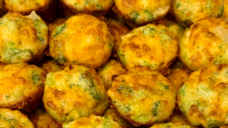 pile of cheesy egg bites