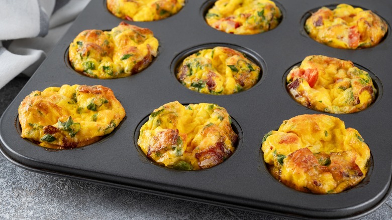 Egg bites in a muffin tin