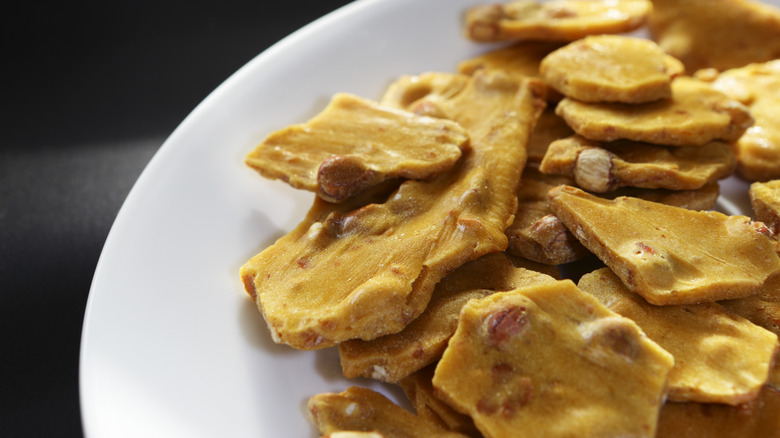 peanut brittle candy pieces