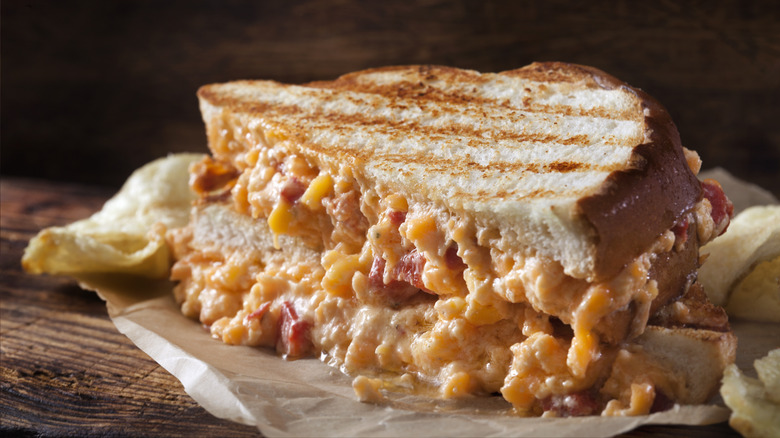 a pimento cheese sandwich