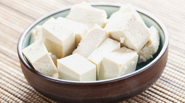 Tofu in a bowl